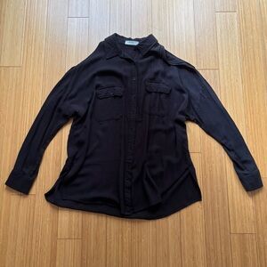 Boutique black cold shoulder tunic top